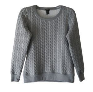 Mark. Women's Gray Quilted Sweater Size Medium